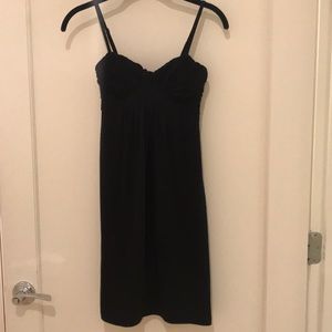 H&M Black Empire Waist Cotton Dress